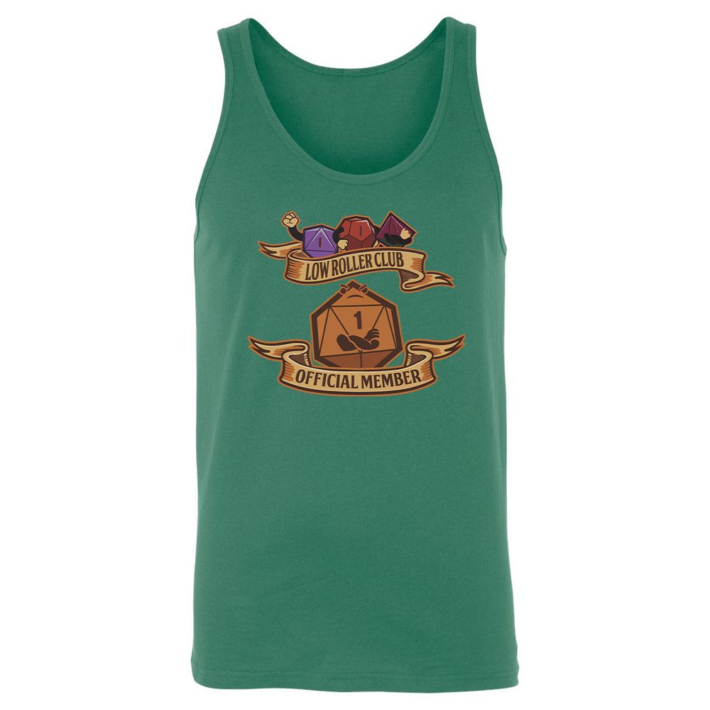 Low Roller Club Unisex Jersey Tank - Kelly - 9