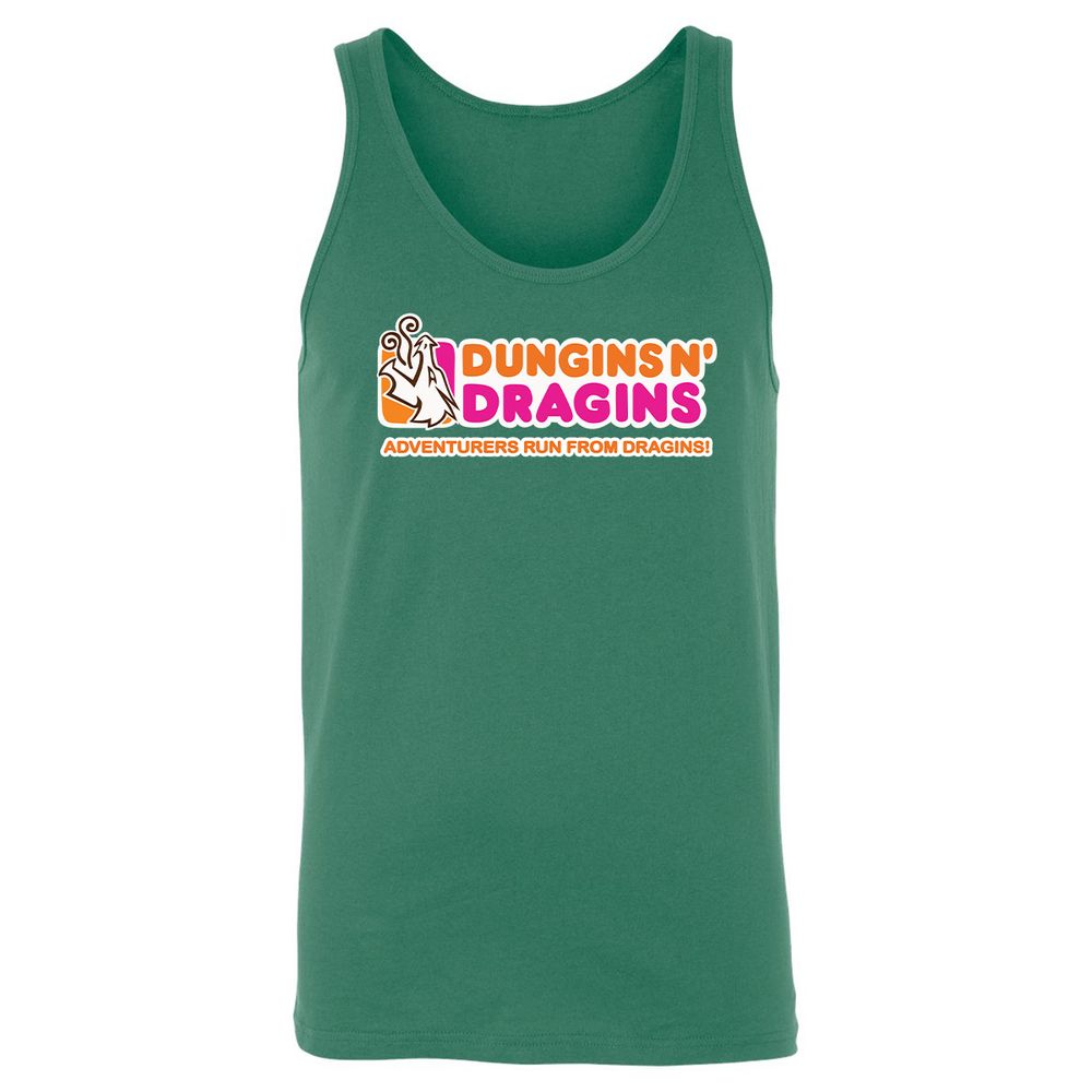 Dungins & Dragins Unisex Jersey Tank - Kelly - 9