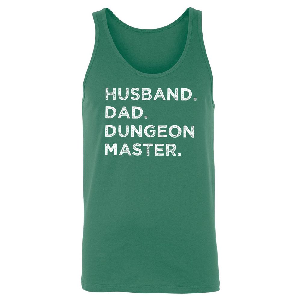 Husband Dad Dungeon Master Unisex Jersey Tank - Kelly - 9