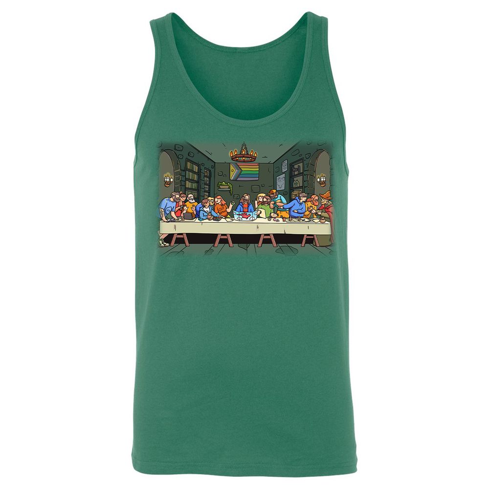 DnD Characters Pride Themed The Last Supper Shirt Unisex Jersey Tank - Kelly - 9