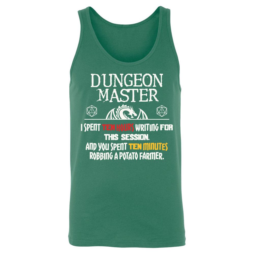 Dungeon Master Chaos Meme Unisex Jersey Tank - Kelly - 9