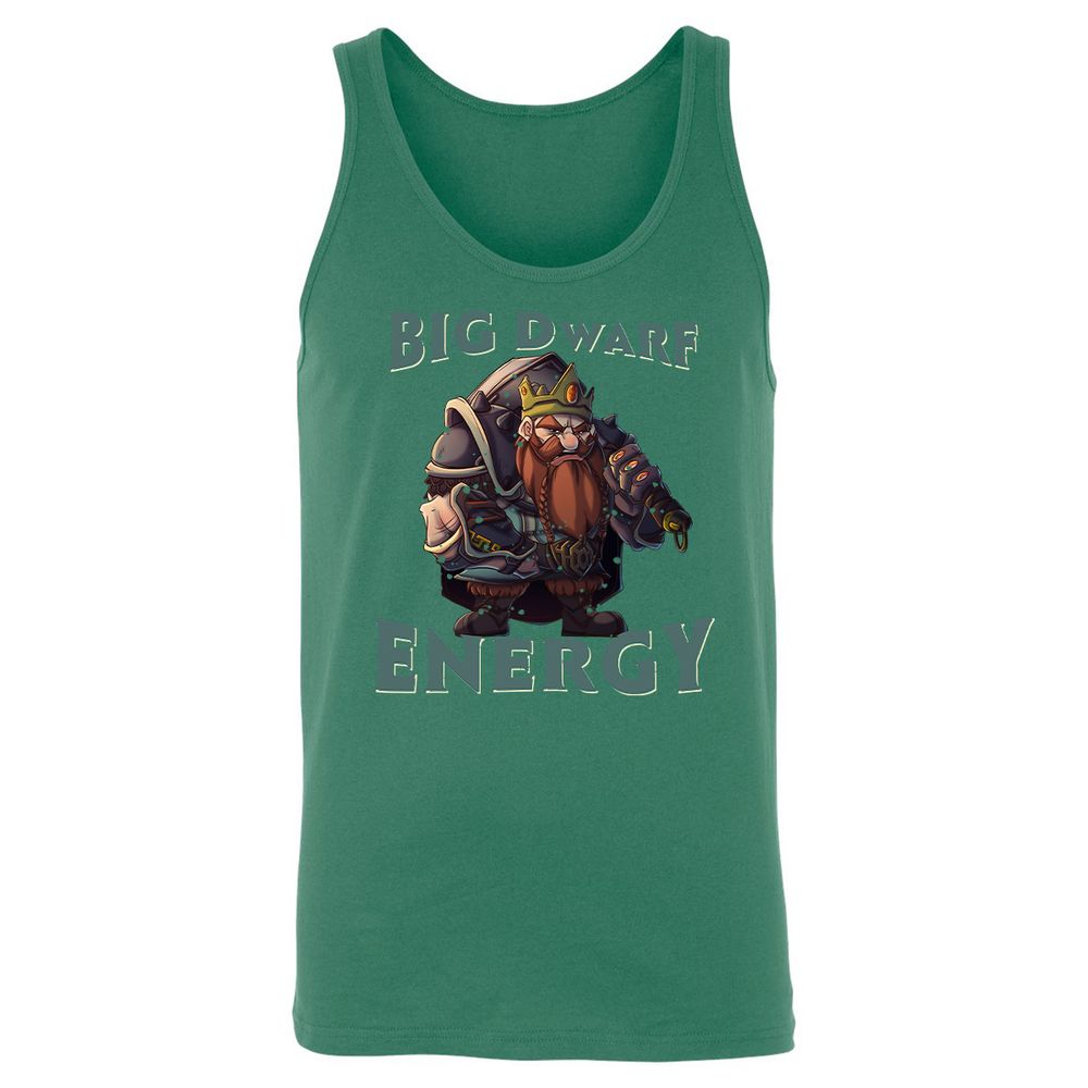 Big Dwarf Energy Unisex Jersey Tank - Kelly - 9