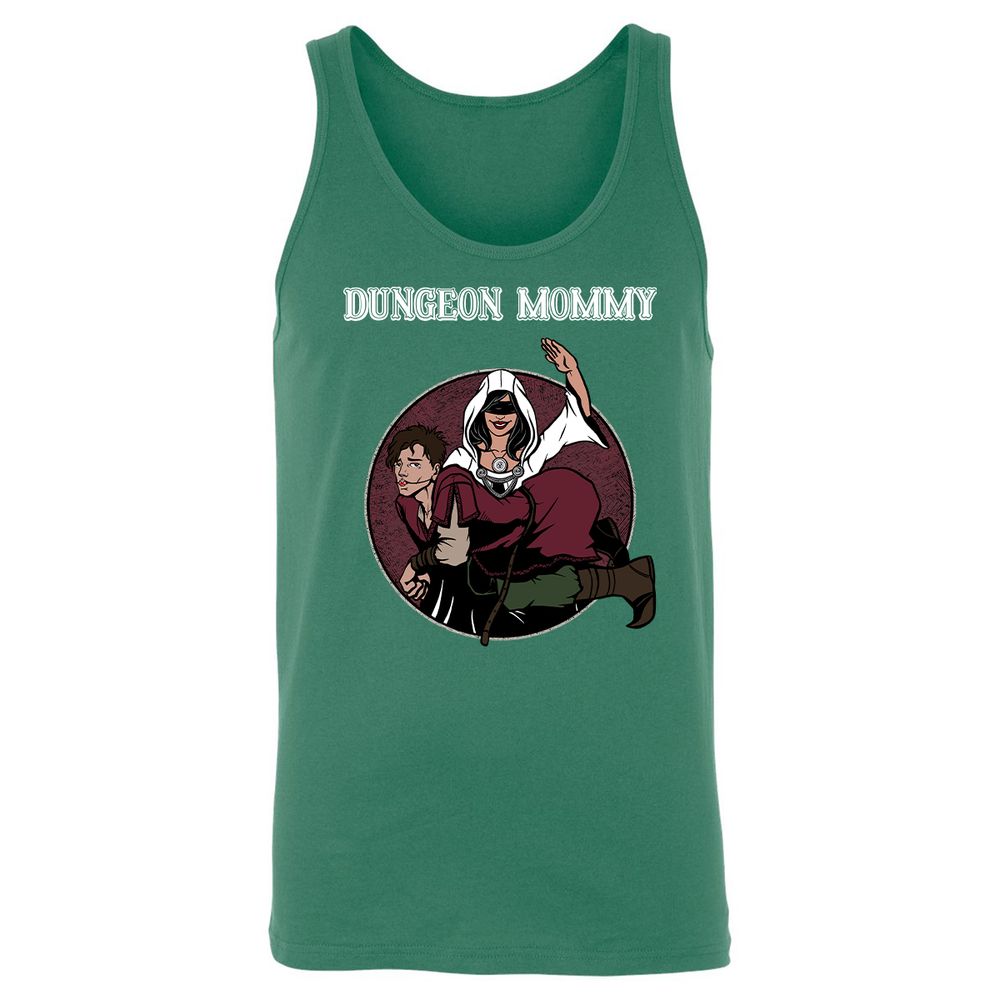 Dominant Dungeon Mommy Unisex Jersey Tank - Kelly - 9