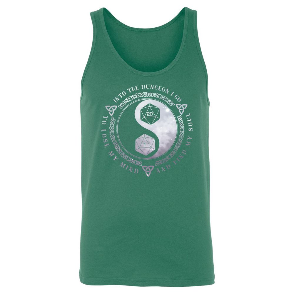 Into The Dungeon I Go Unisex Jersey Tank - Kelly - 9