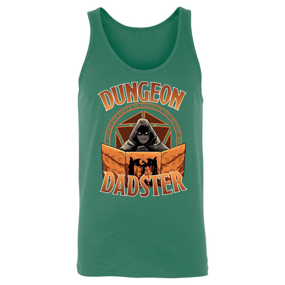 Dungeon Dadster Unisex Jersey Tank - Kelly - 9