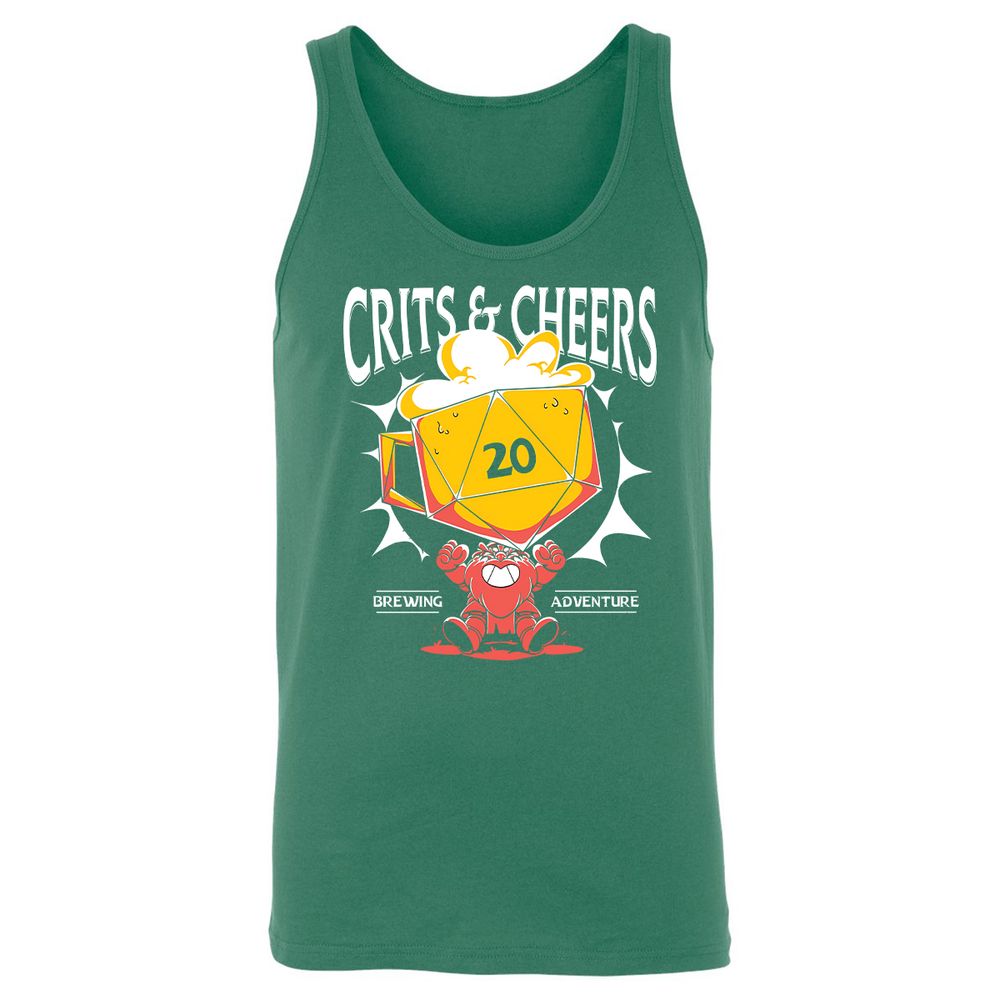 Crits & Cheers Unisex Jersey Tank - Kelly - 9