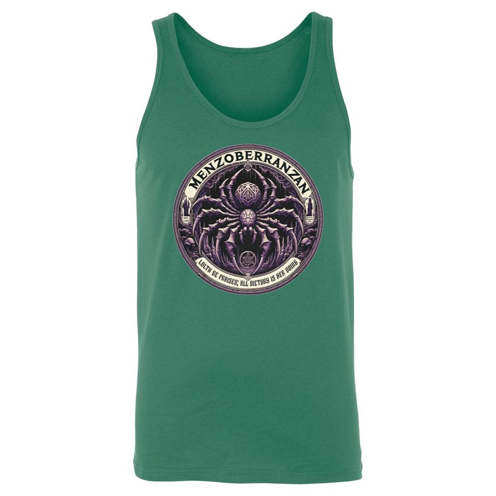 Menzoberranzan Lolth Be Praised Unisex Jersey Tank - Kelly - 9