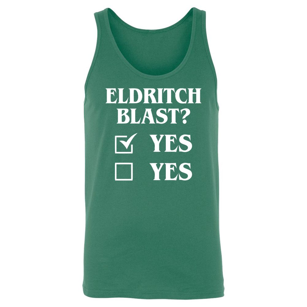 Eldritch Blast Yes Unisex Jersey Tank - Kelly - 9