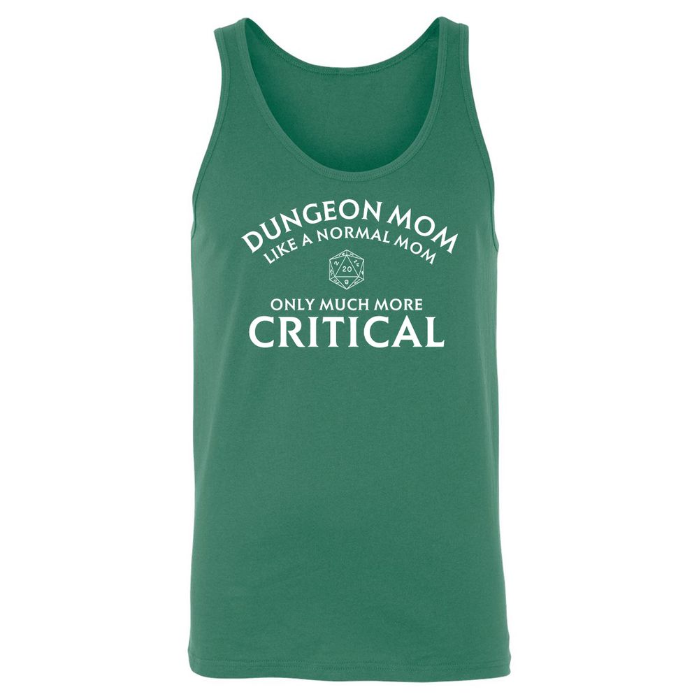 Dungeon Mom Normal Mom Unisex Jersey Tank - Kelly - 9