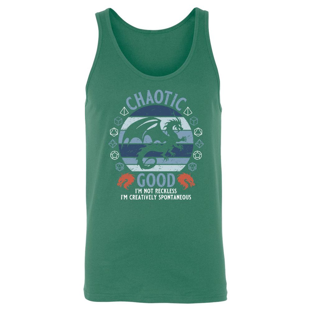 Chaotic Good 2 Unisex Jersey Tank - Kelly - 9