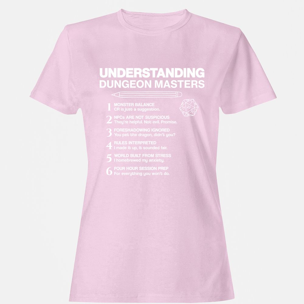 Understanding Dungeon Masters Women's T-Shirt - Light Pink - 9