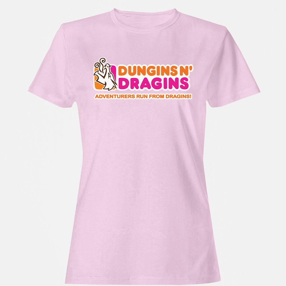 Dungins & Dragins Women's T-Shirt - Light Pink - 9