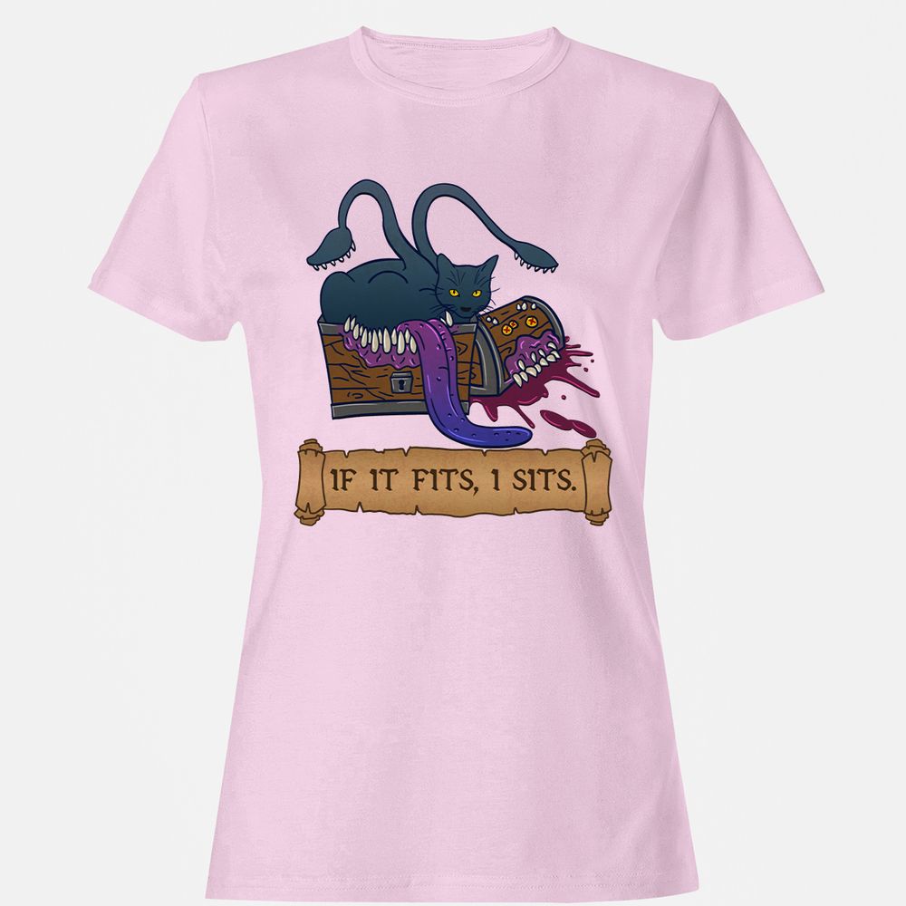 If It Fits I Sits Women's T-Shirt - Light Pink - 9