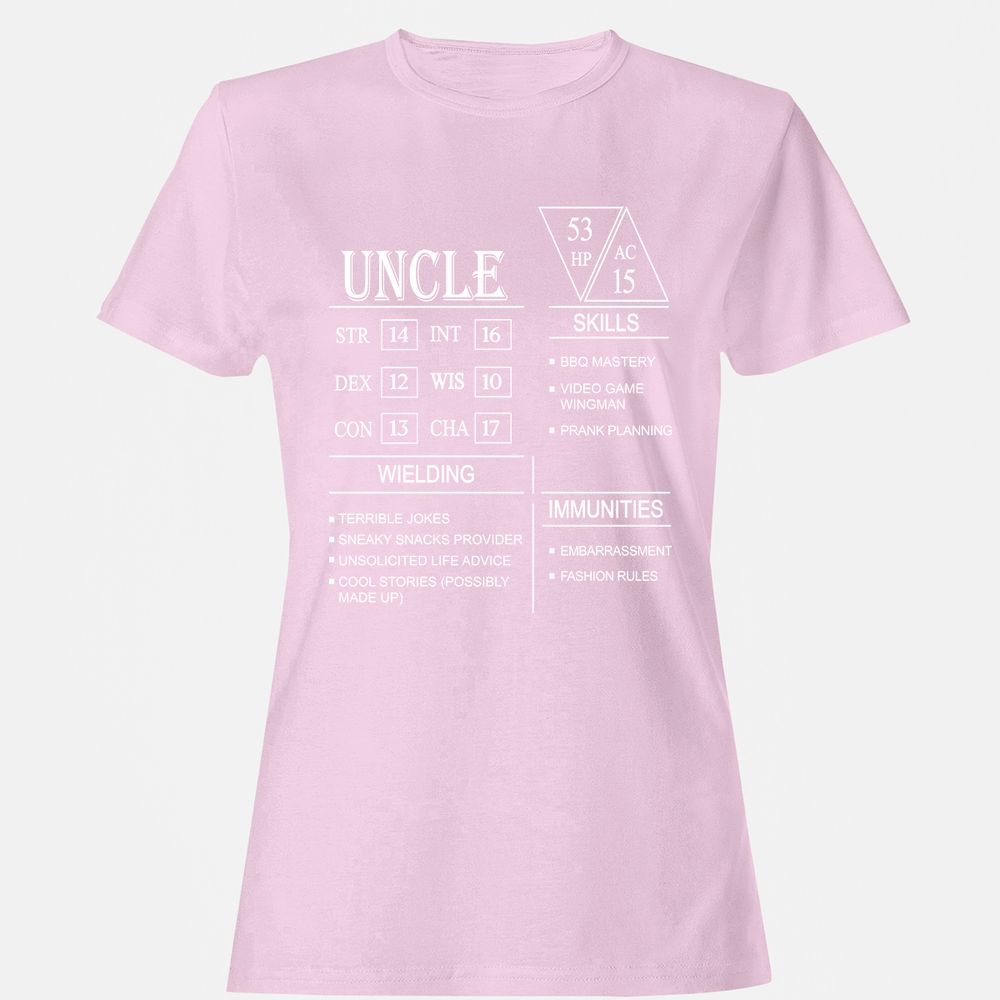 Uncle Stats Women's T-Shirt - Light Pink - 9