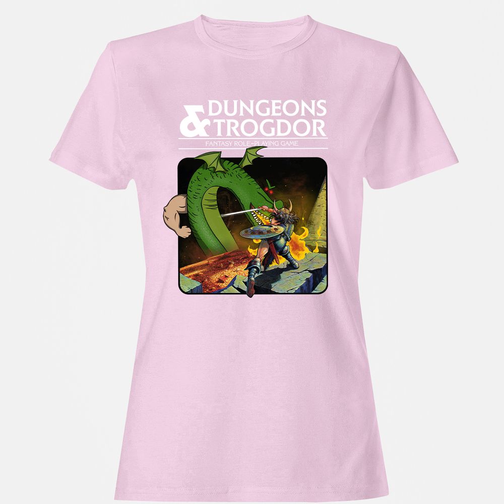 Trogdor Women's T-Shirt - Light Pink - 9