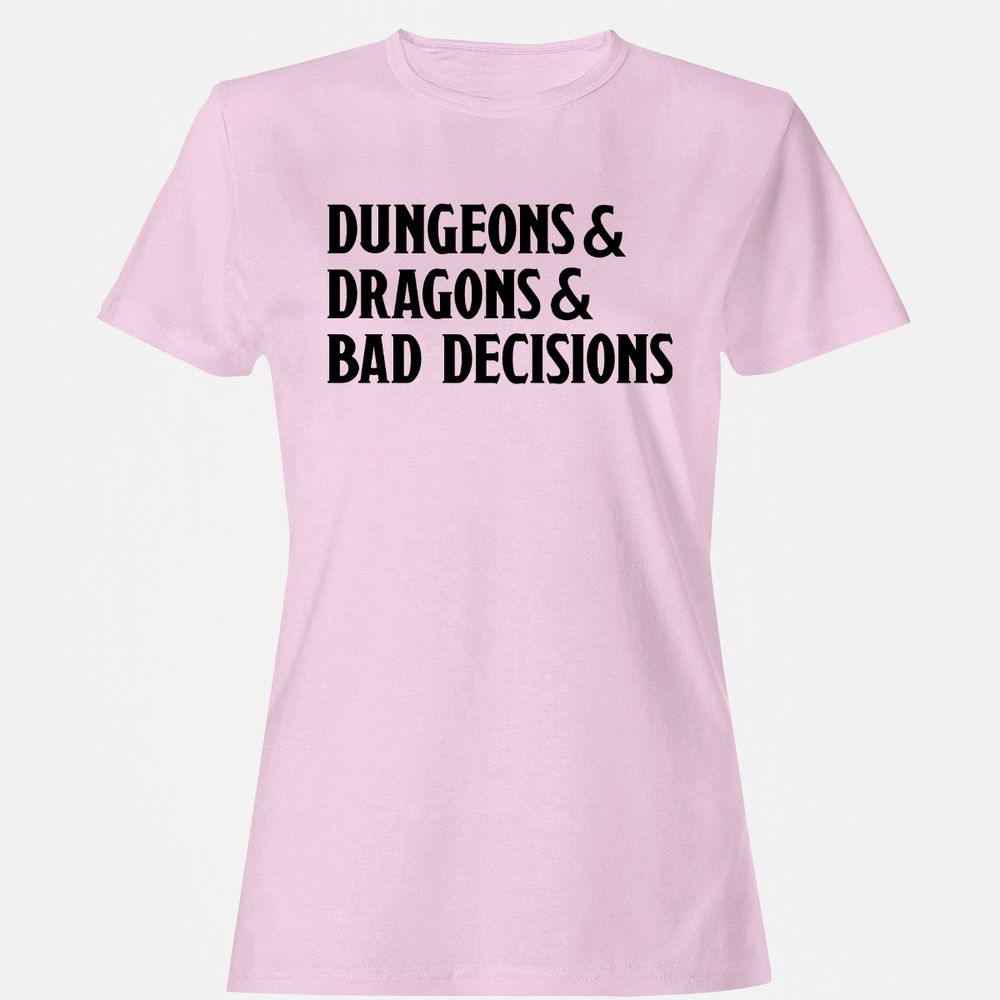 Bad Decisions Women's T-Shirt - Light Pink - 9