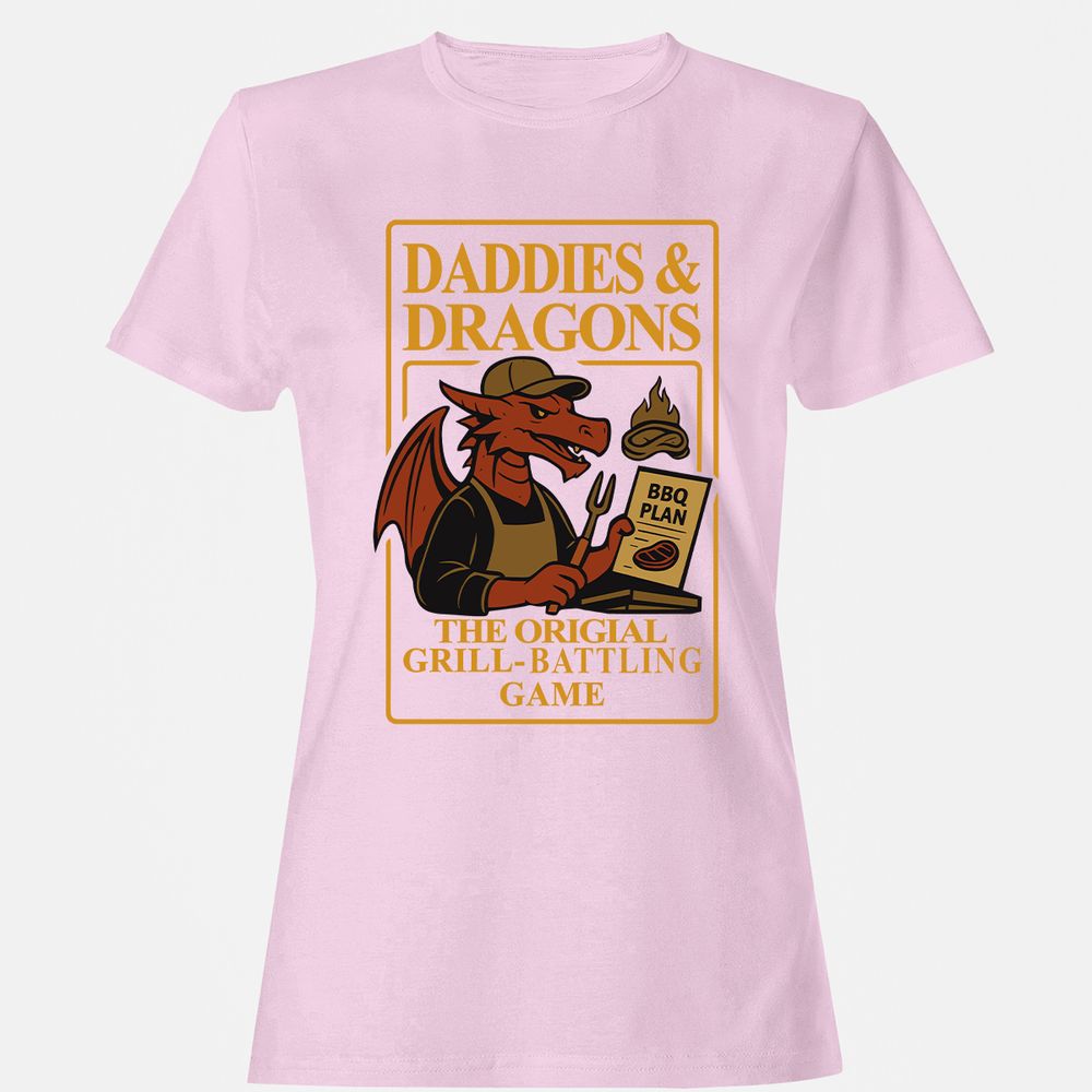 Daddies & Dragons Women's T-Shirt - Light Pink - 9