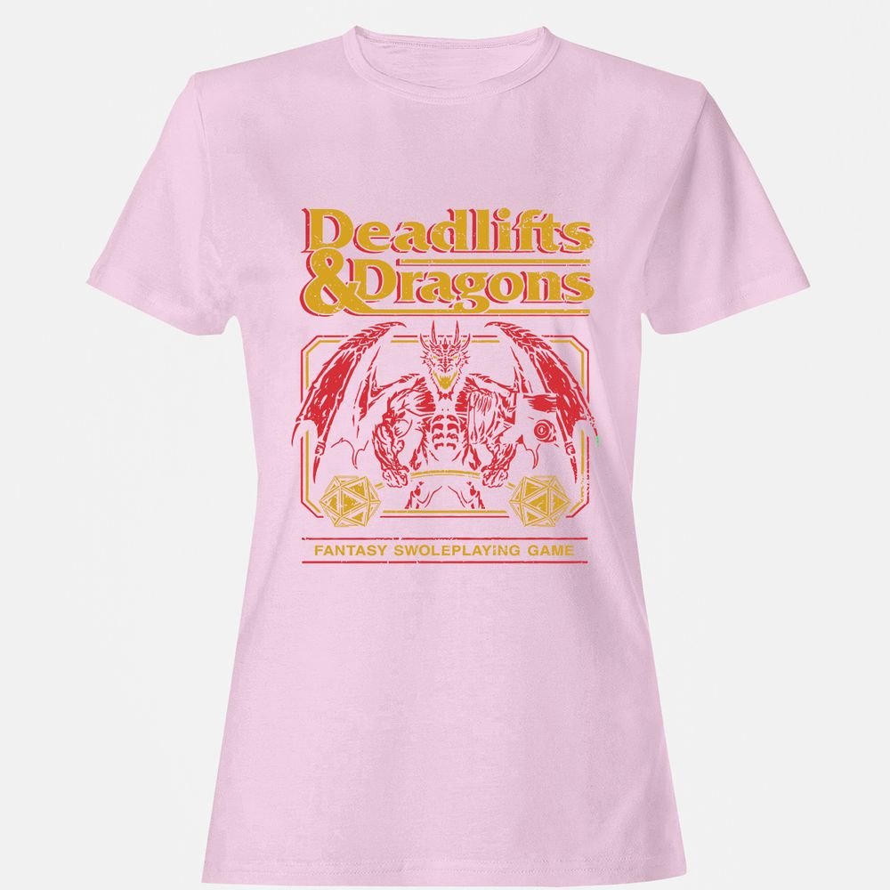 Deadlifts & Dragons - Light Pink - 9