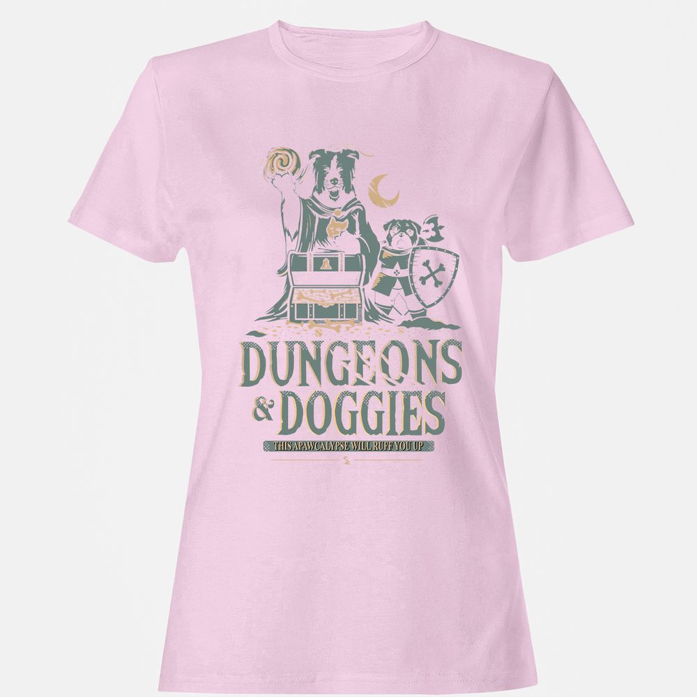 Dungeons & Doggies Women's T-Shirt - Light Pink - 9