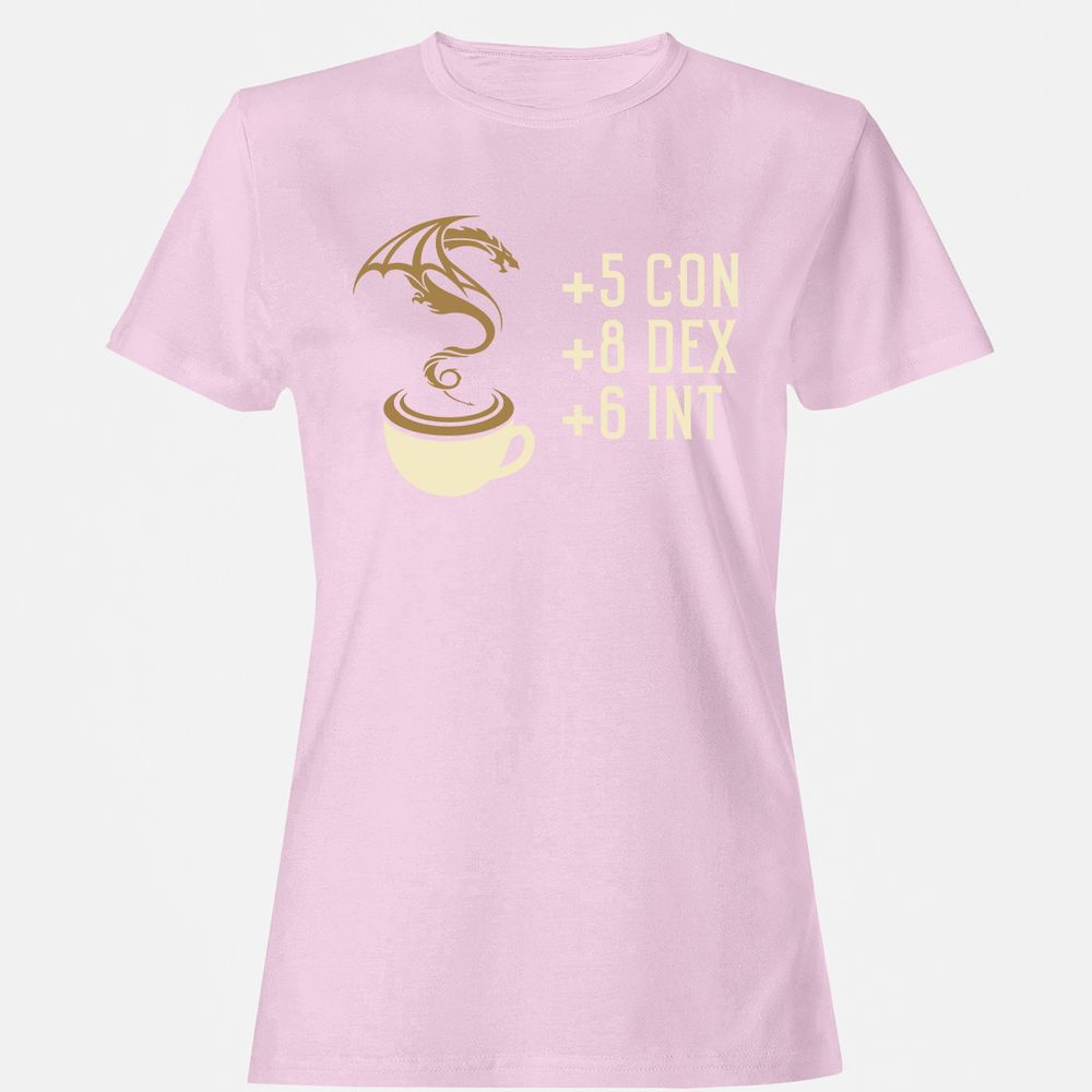 Coffee Dragon Women's T-Shirt - Light Pink - 9