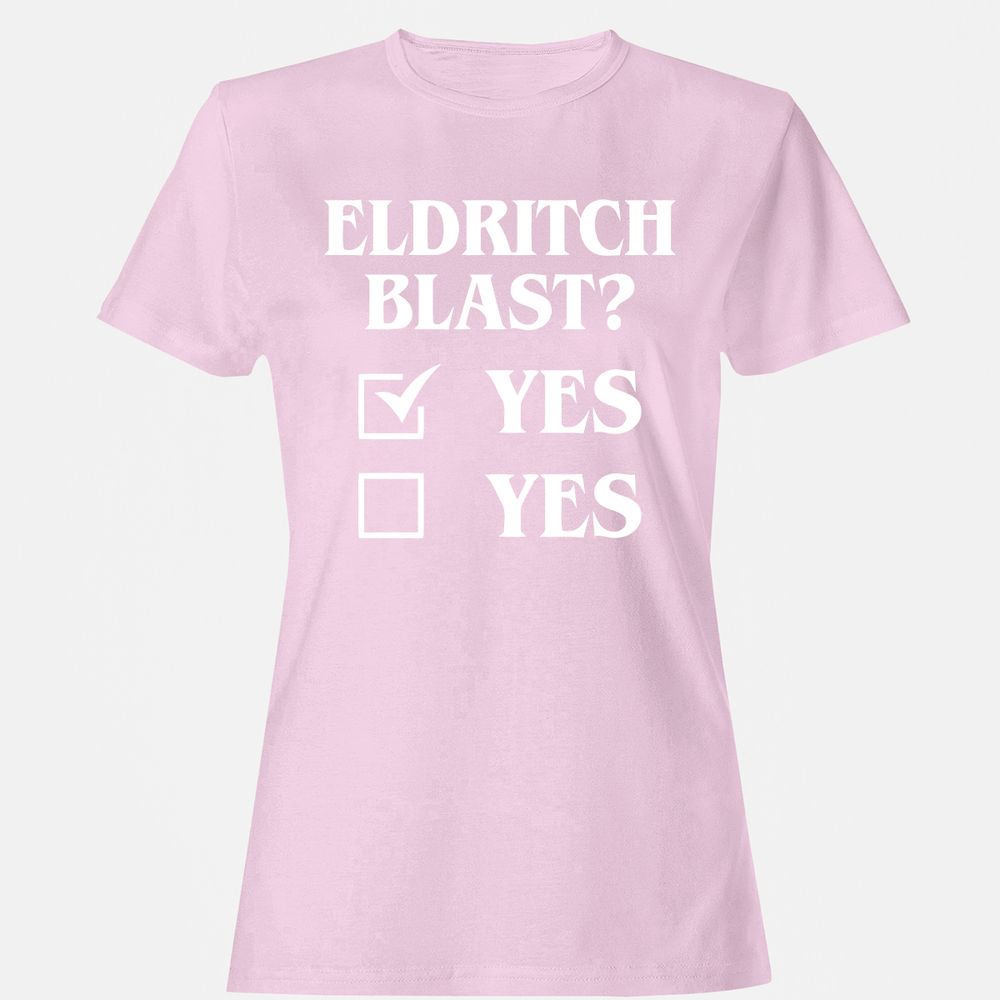 Eldritch Blast Yes Women's T-Shirt - Light Pink - 9