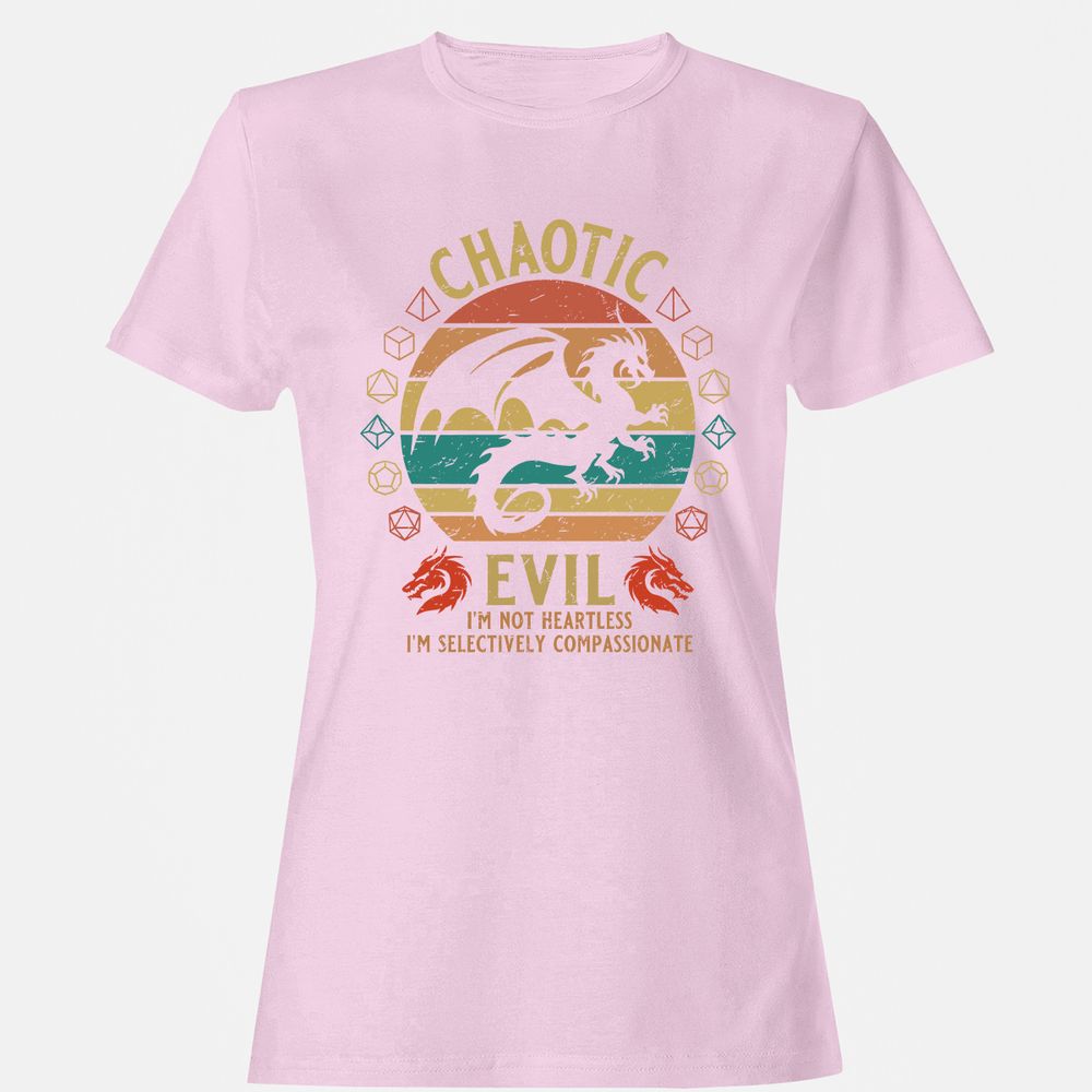 Chaotic Evil Women's T-Shirt - Light Pink - 9
