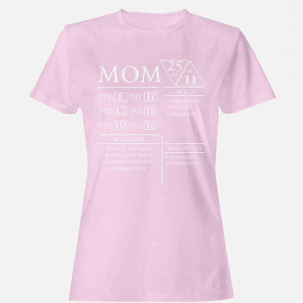 Mom Stats - Light Pink - 9