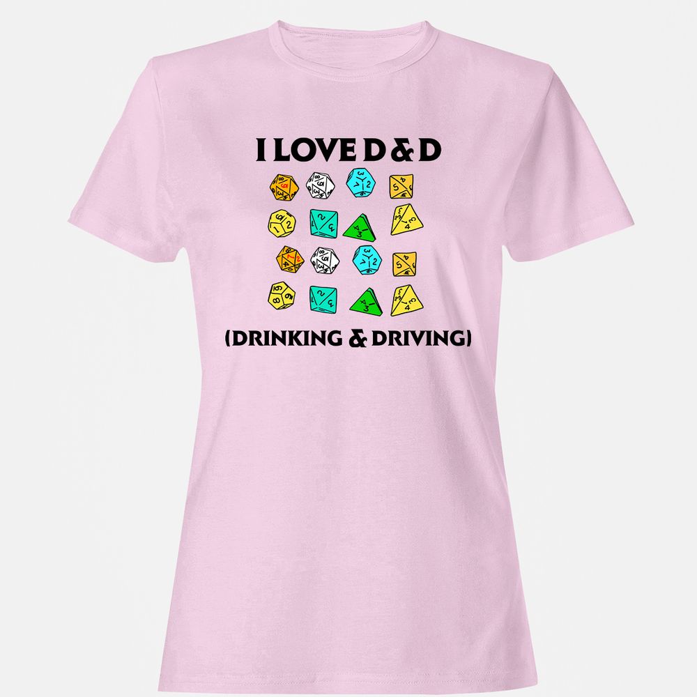 Drinking & Driving Women's T-Shirt - Light Pink - 9