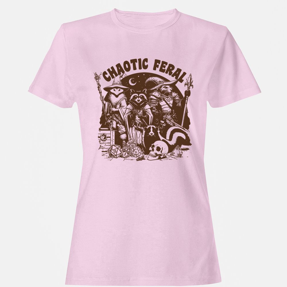 DND Inspired Raccoon Opossum Chaotic Feral - Light Pink - 9