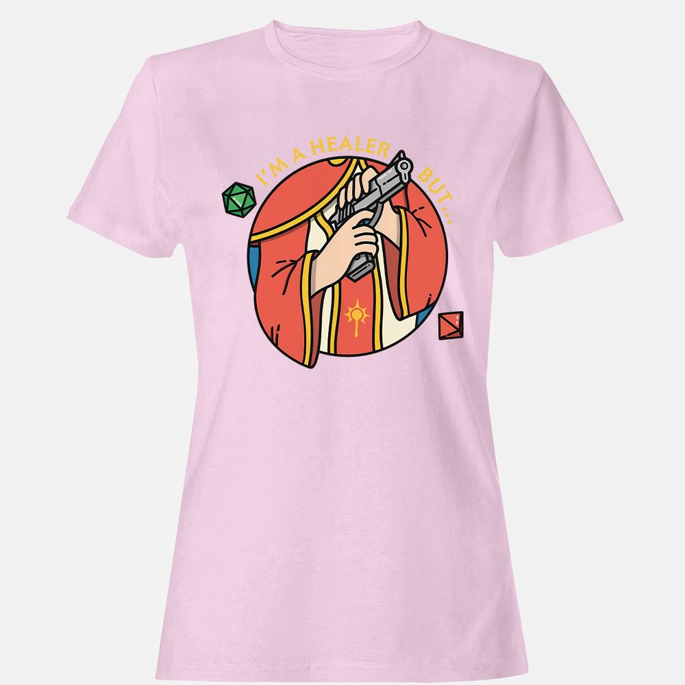 I'm A Healer But Women's T-Shirt - Light Pink - 9