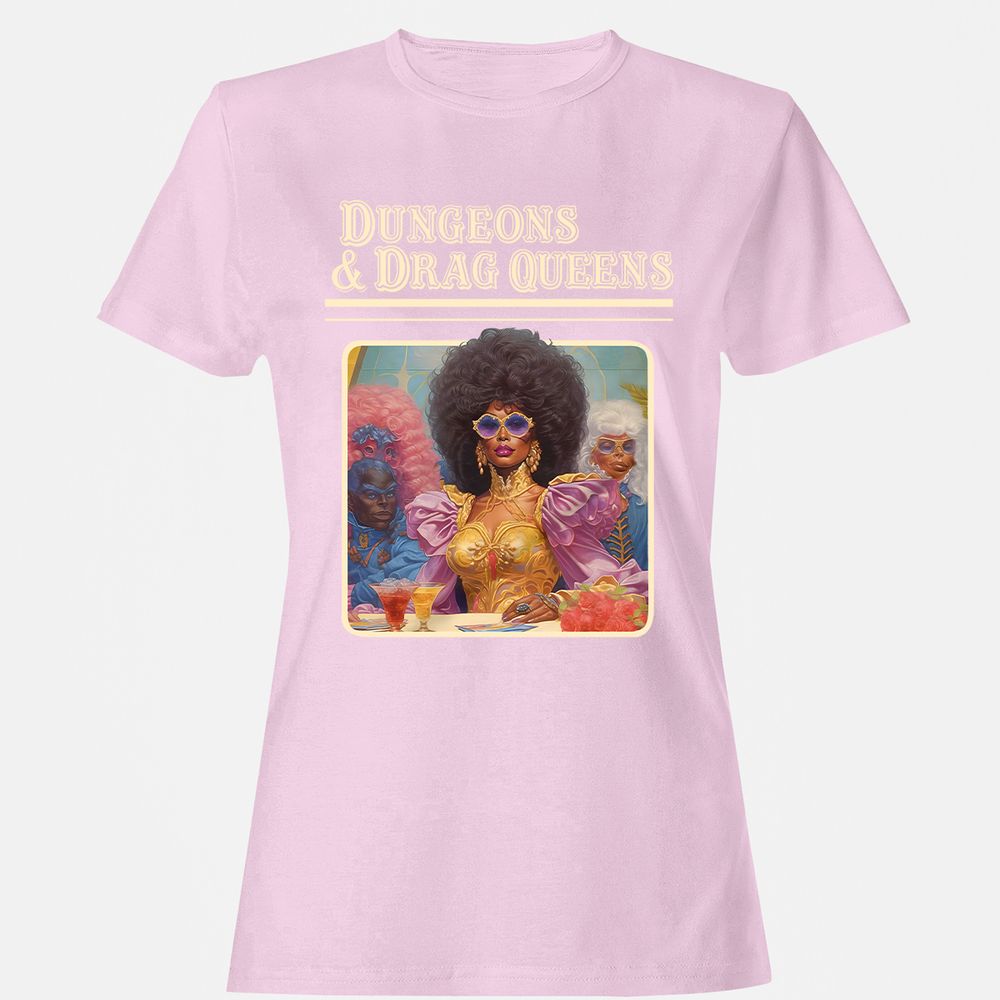 Dungeons & Drag Queens Women's T-Shirt - Light Pink - 9