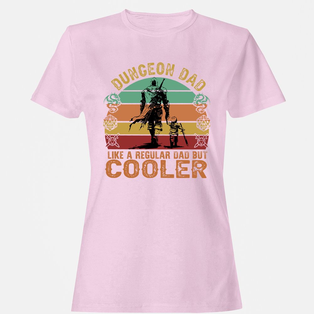 Dungeon Dad Like A Regular Dad Women's T-Shirt - Light Pink - 9