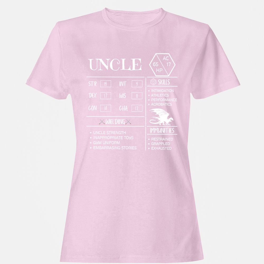 Uncle Stats 2 Women's T-Shirt - Light Pink - 9