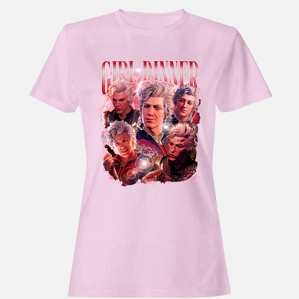 Astarion Girl Dinner Women's T-Shirt - Light Pink - 9