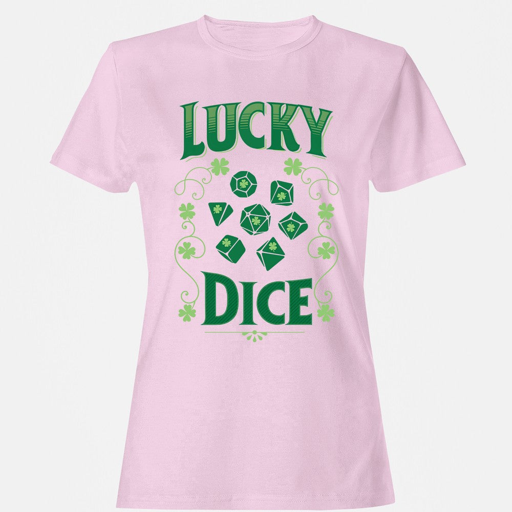 Lucky Dice Women's T-Shirt - Light Pink - 9