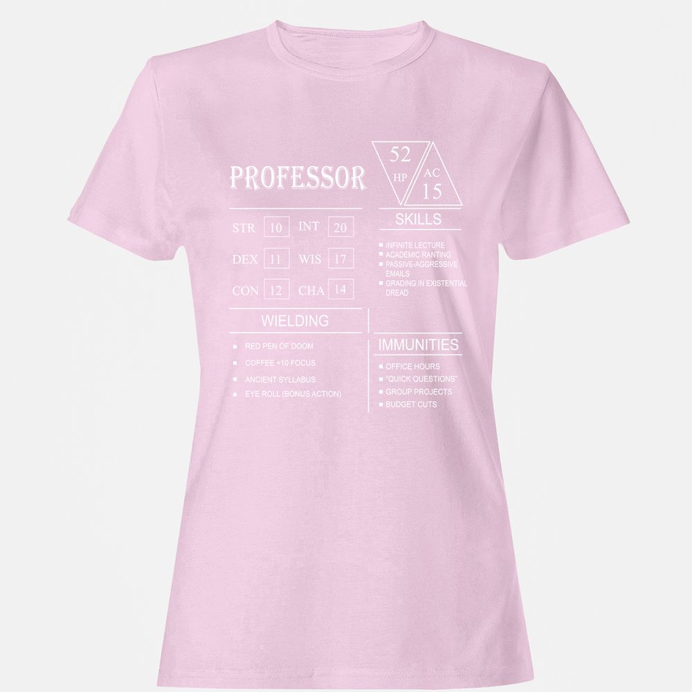 Professor New Women's T-Shirt - Light Pink - 9