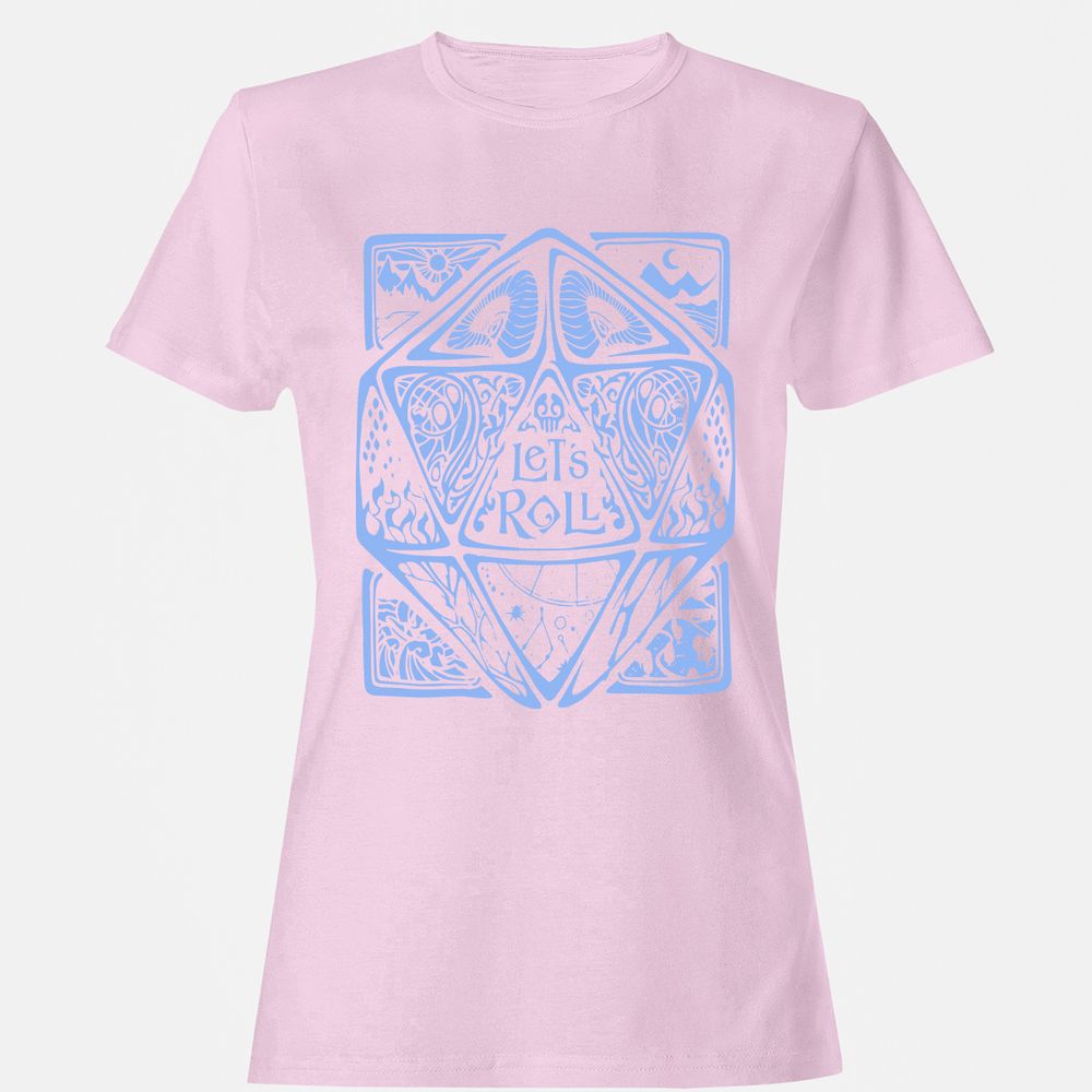 Let's Roll Women's T-Shirt - Light Pink - 9