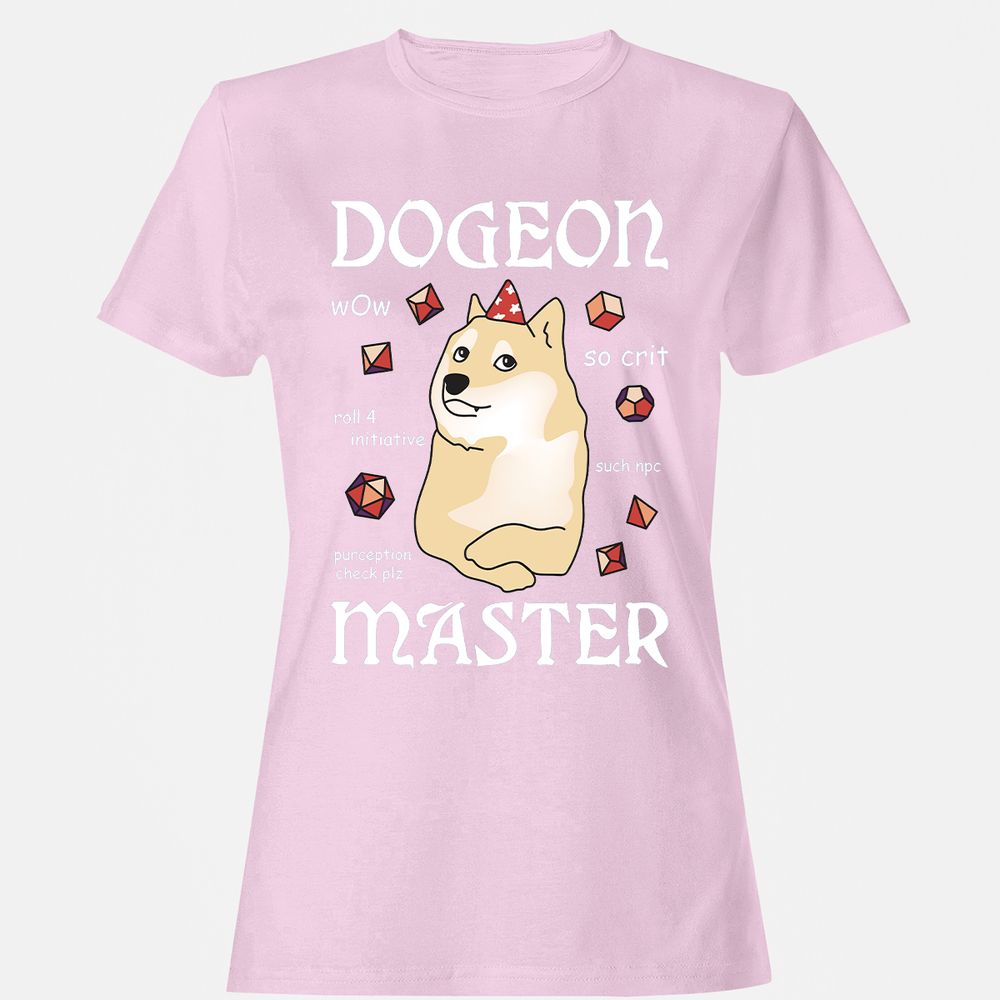 Dogeon Master Women's T-Shirt - Light Pink - 9