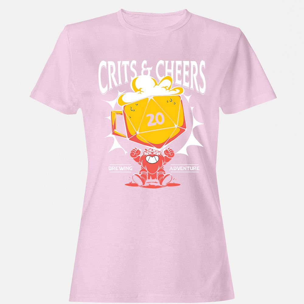 Crits & Cheers Women's T-Shirt - Light Pink - 9