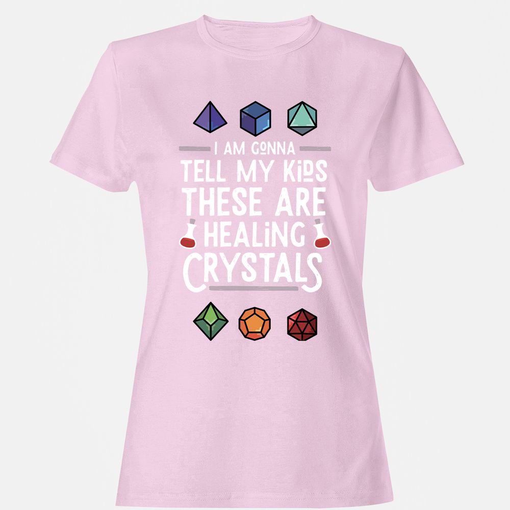 Healing Crystals Women's T-Shirt - Light Pink - 9