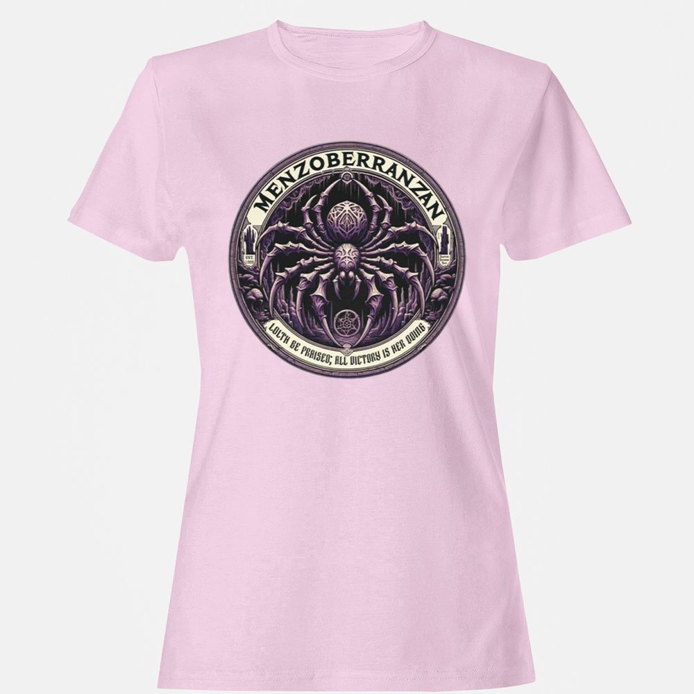Menzoberranzan Lolth Be Praised Women's T-Shirt - Light Pink - 9