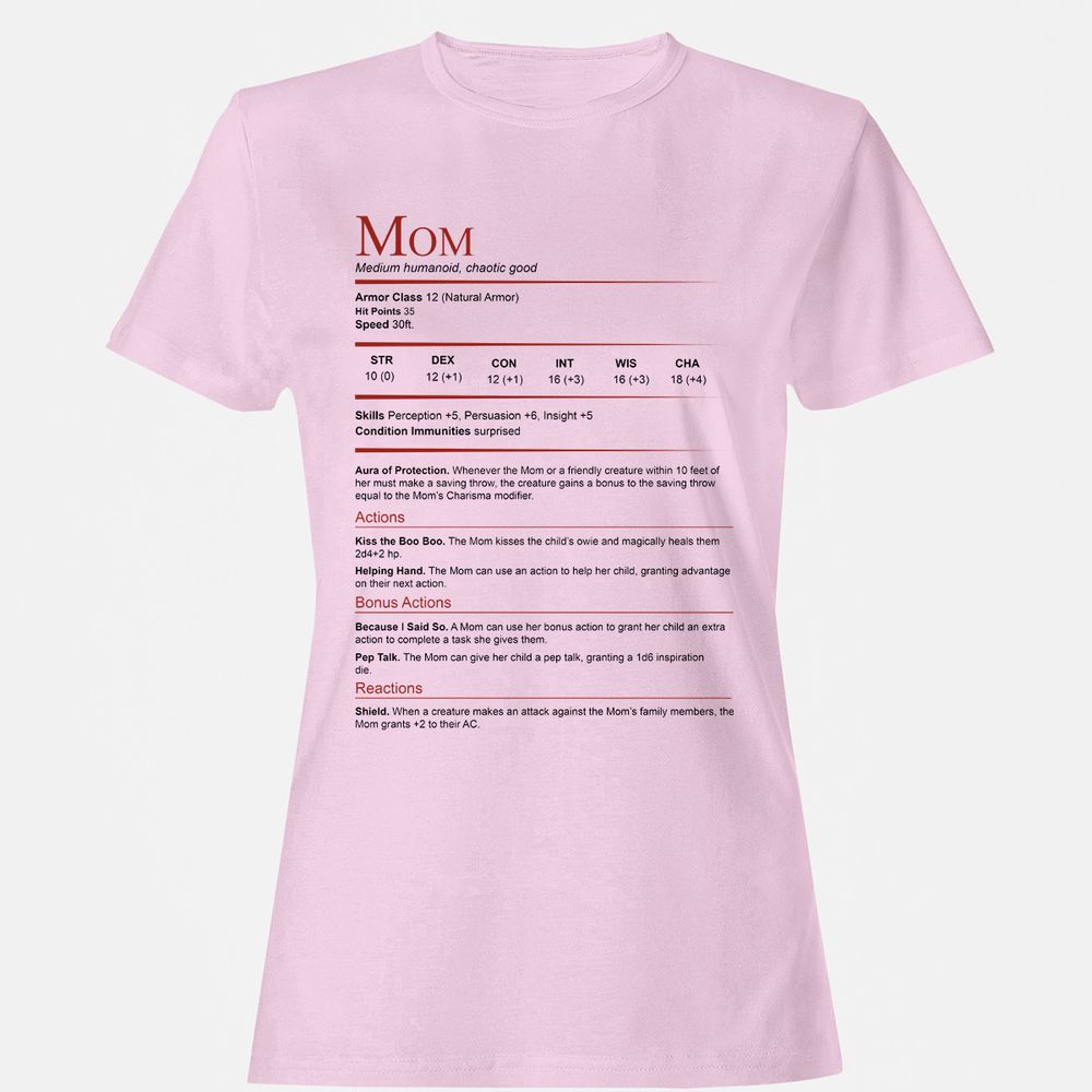 Mom Stats Women's T-Shirt - Light Pink - 9