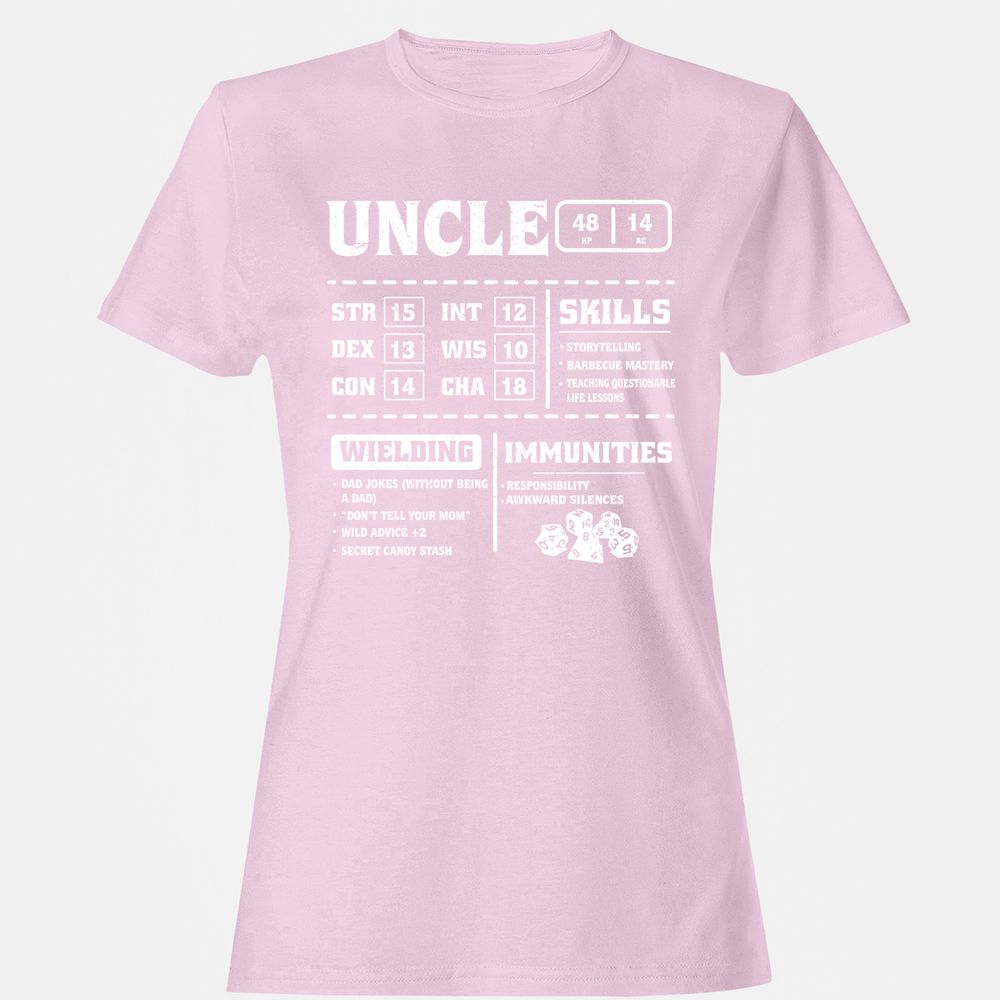 Uncle Stats Women's T-Shirt - Light Pink - 9