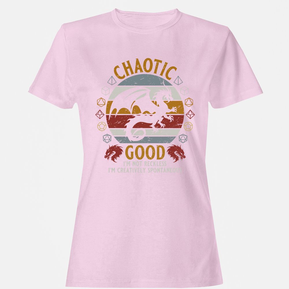 Chaotic Good Women's T-Shirt - Light Pink - 9