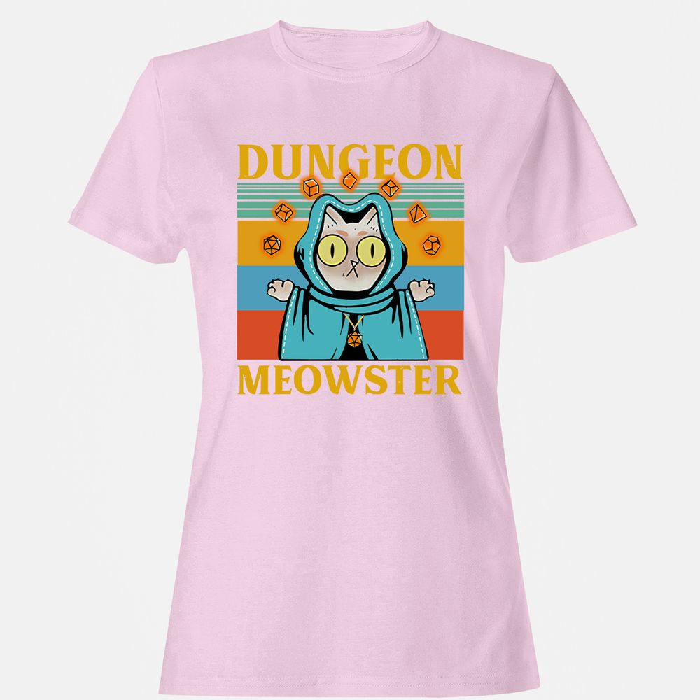 Dungeon Meowster Women's T-Shirt - Light Pink - 9