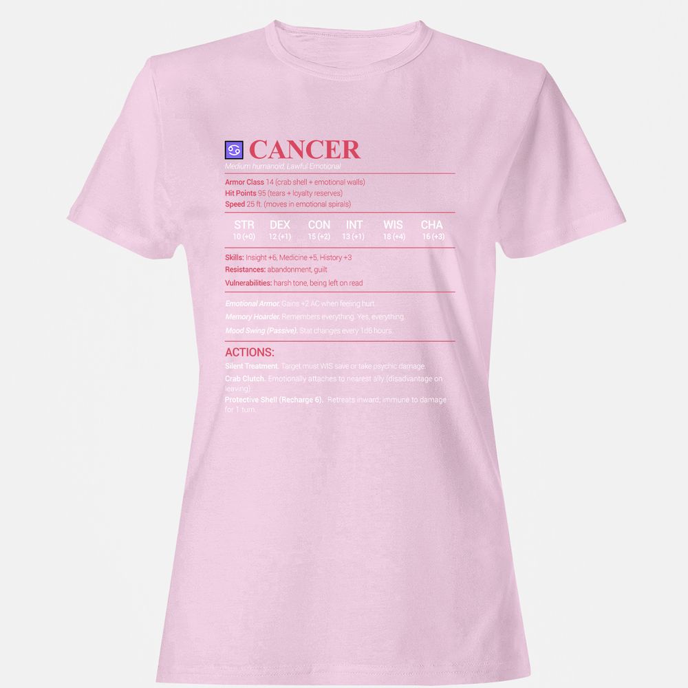 Cancer Stats Women's T-Shirt - Light Pink - 9