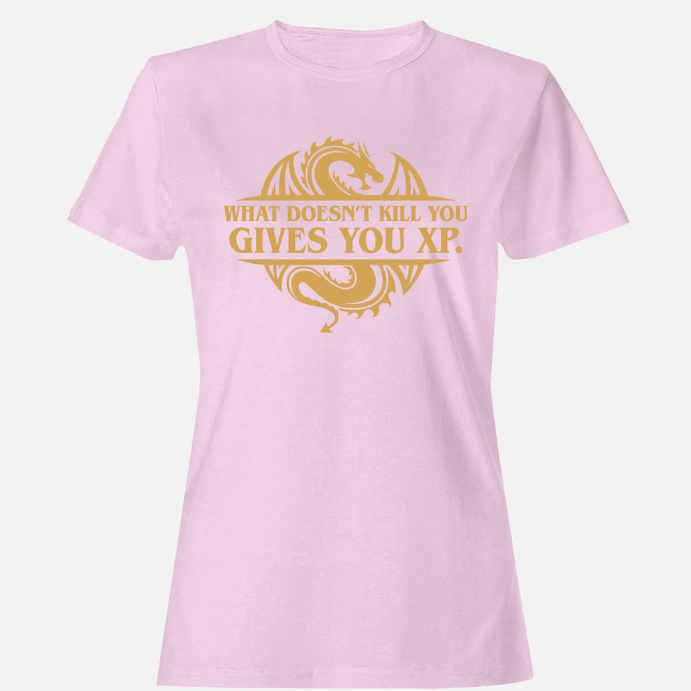 What Doesn't Kill You Gives You XP Women's T-Shirt - Light Pink - 9