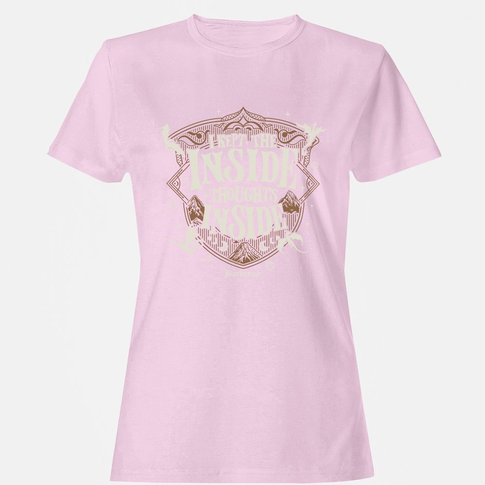 Barbarian I Kept The Inside Thoughts Inside - Light Pink - 9