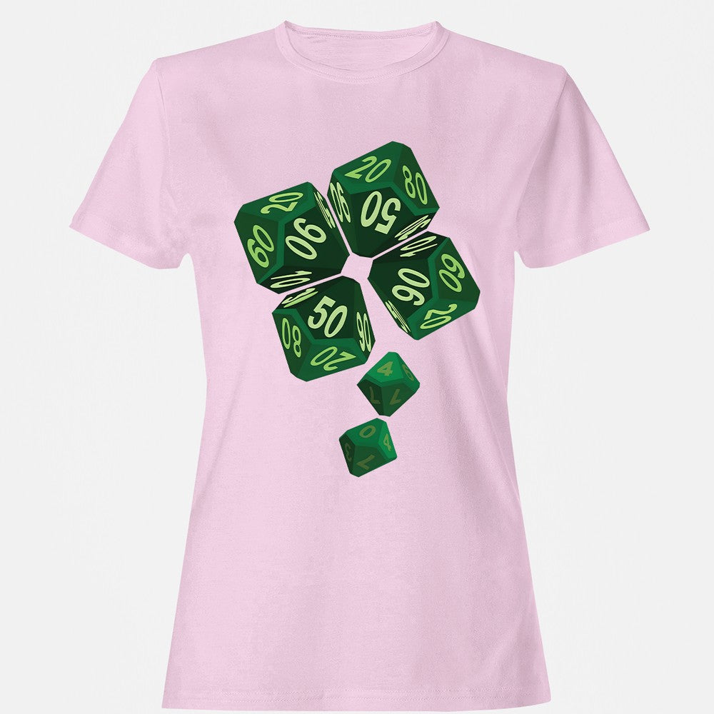 Dice Clover Women's T-Shirt - Light Pink - 9