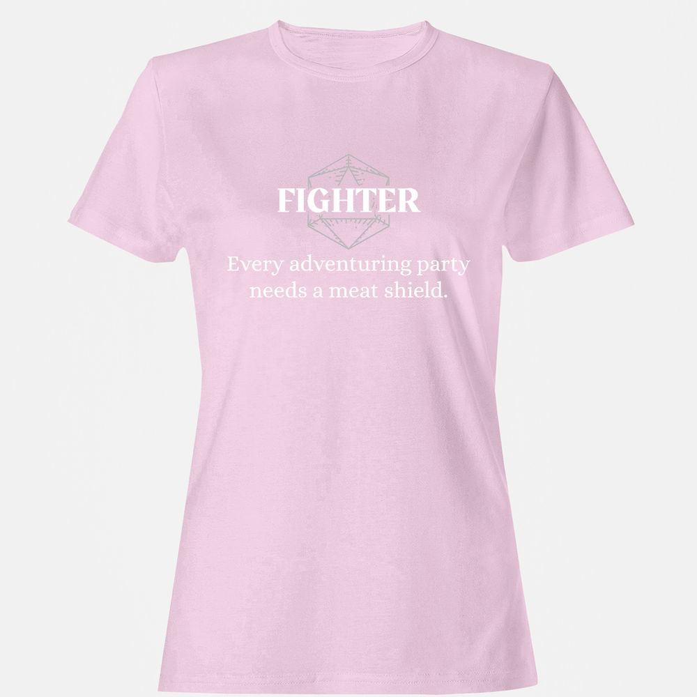 Fighter – Every Party Needs A Meat Shield Women's T-Shirt - Light Pink - 9